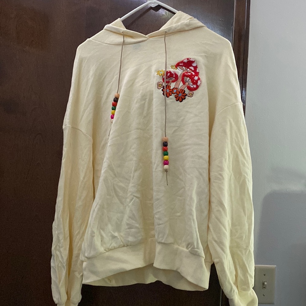 Trippy mushroom indie light hoodie
